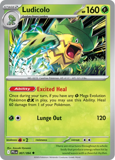 Ludicolo - Reverse Holo