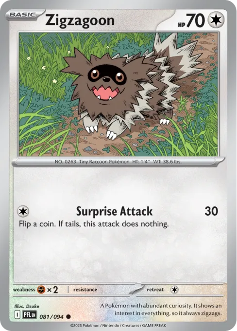 Zigzagoon - Reverse Holo
