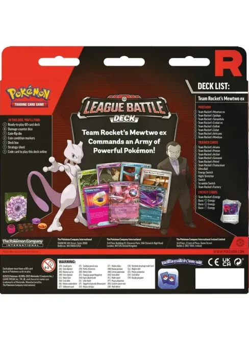 POKÉMON: BATTLE DECK - TEAM ROCKET'S MEWTWO ex League