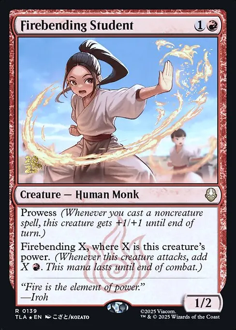 Firebending Student - Foil
