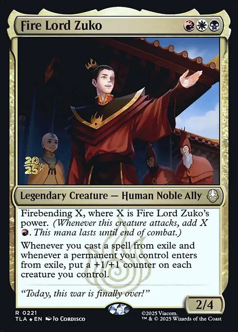 Fire Lord Zuko - Foil