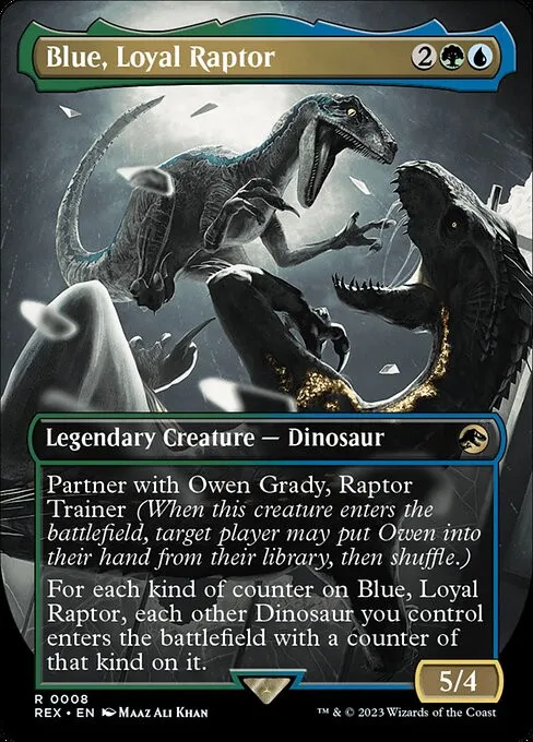 Blue, Loyal Raptor - Foil