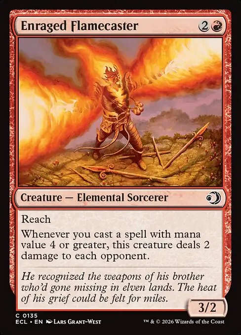Enraged Flamecaster - Foil