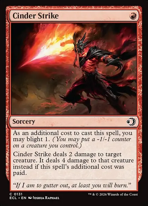 Cinder Strike - Foil