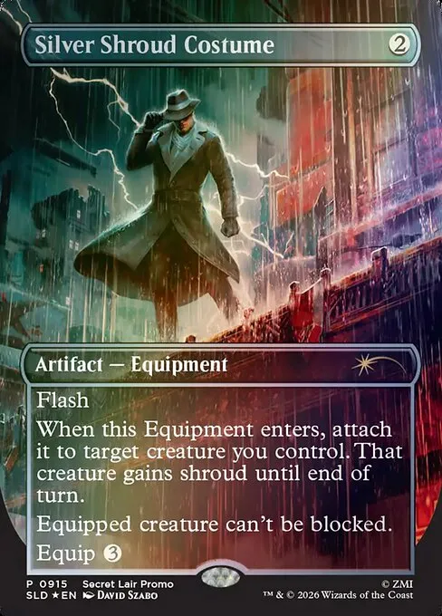 Silver Shroud Costume - Foil