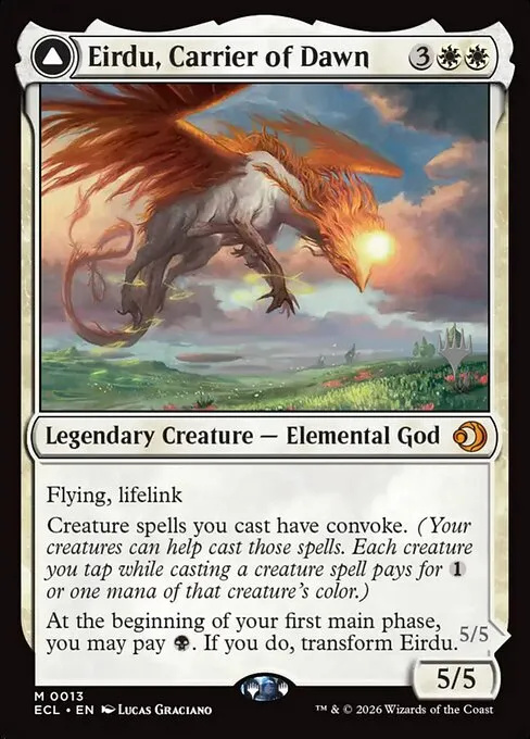 Eirdu, Carrier of Dawn // Isilu, Carrier of Twilight - Foil
