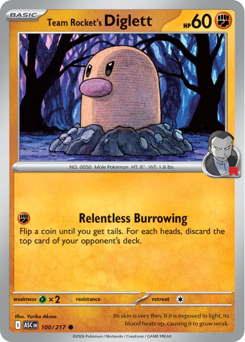 Team Rocket's Diglett - Reverse Holo