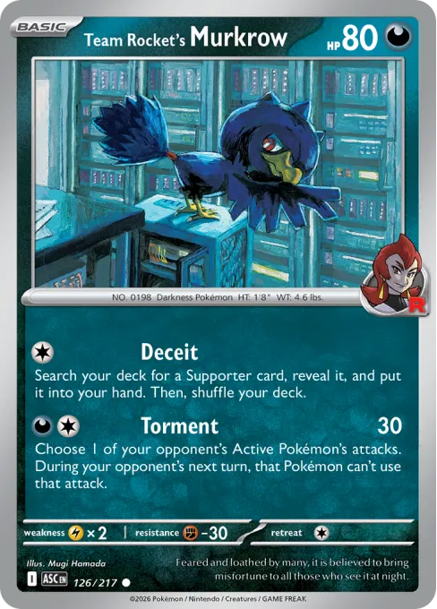 Team Rocket's Murkrow - Reverse Holo