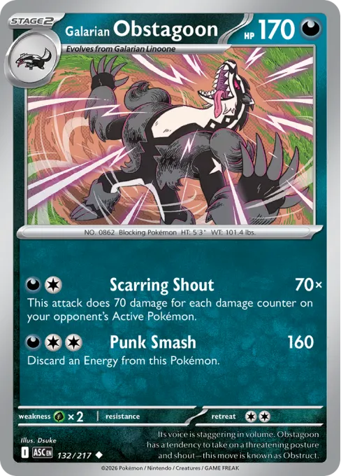 Galarian Obstagoon - Reverse Holo