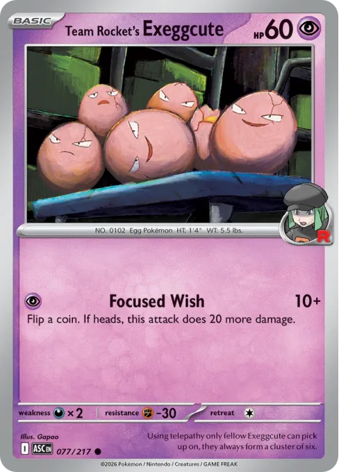 Team Rocket's Exeggcute - Reverse Holo