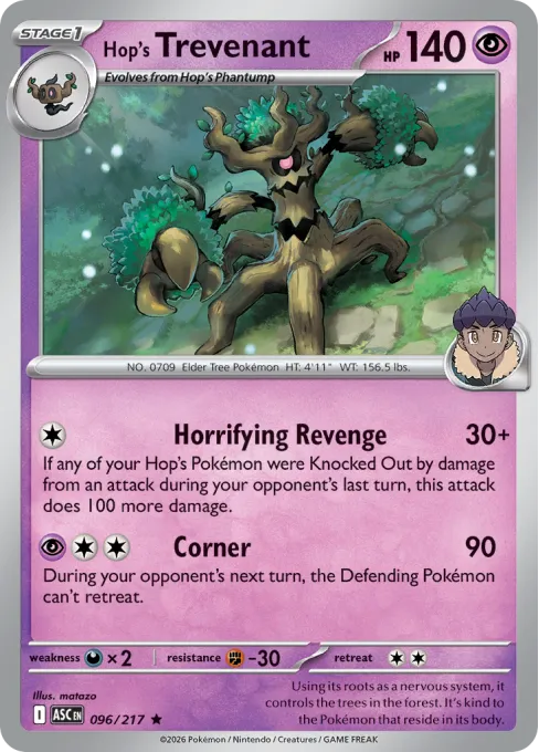 Hop's Trevenant - Reverse Holo
