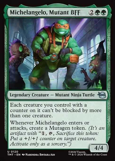 Michelangelo, Mutant BFF - Foil