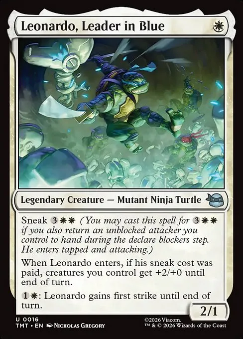 Leonardo, Leader in Blue - Foil