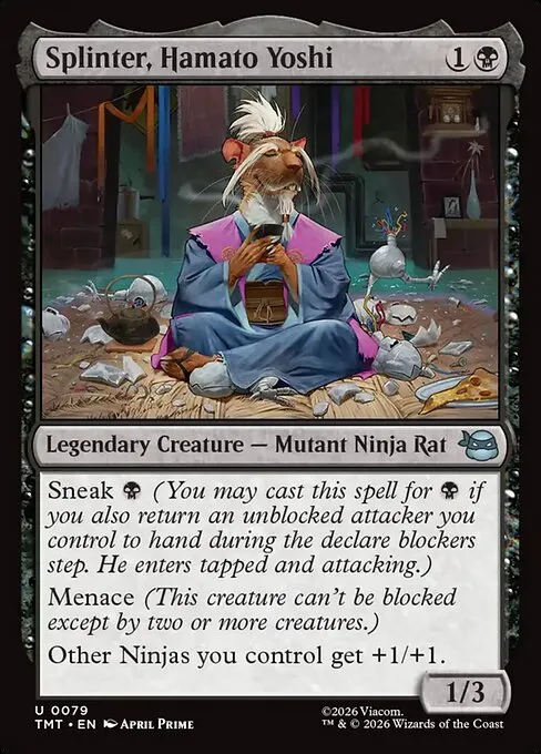 Splinter, Hamato Yoshi - Foil