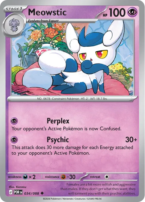 Meowstic - Reverse Holo
