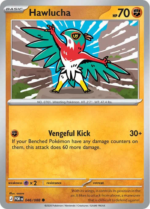 Hawlucha - Reverse Holo
