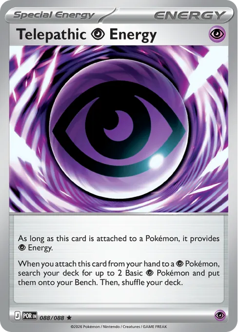 Telepathic Psychic Energy - Reverse Holo