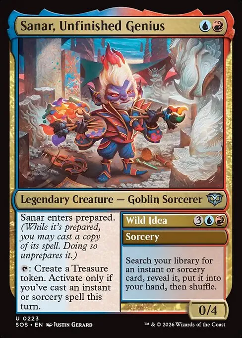 Sanar, Unfinished Genius // Wild Idea - Foil