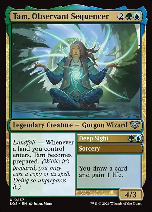 Tam, Observant Sequencer // Deep Sight - Foil