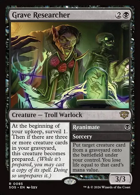 Grave Researcher // Reanimate - Foil