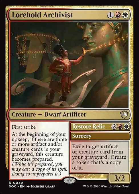 Lorehold Archivist // Restore Relic