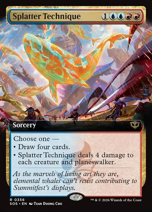 Splatter Technique - Foil
