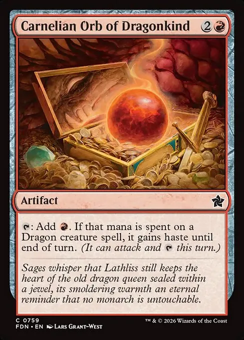 Carnelian Orb of Dragonkind - Foil