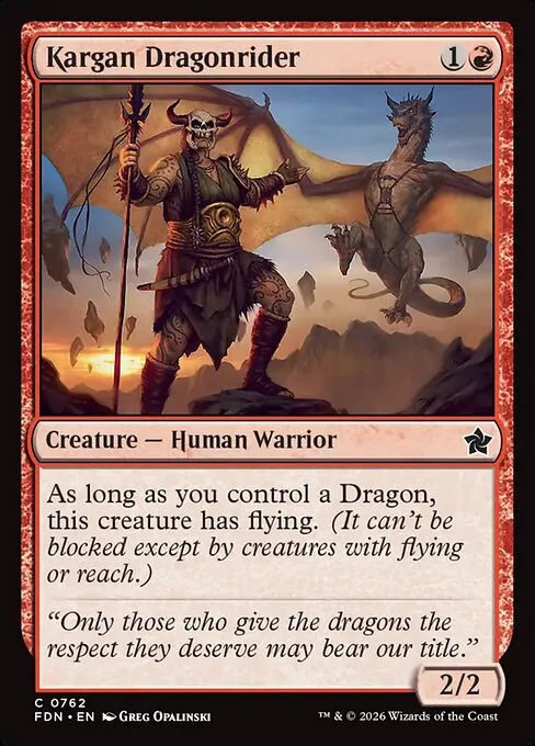 Kargan Dragonrider - Foil