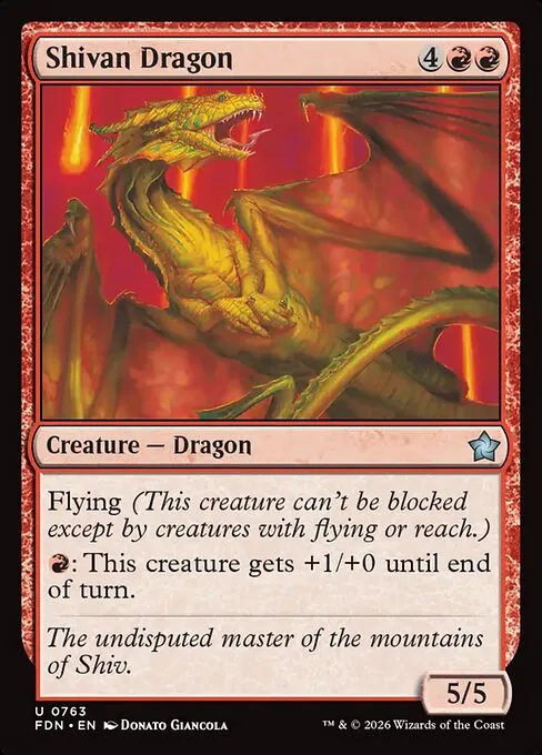 Shivan Dragon - Foil