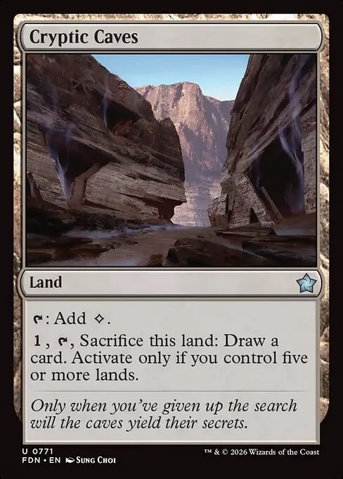 Cryptic Caves - Foil