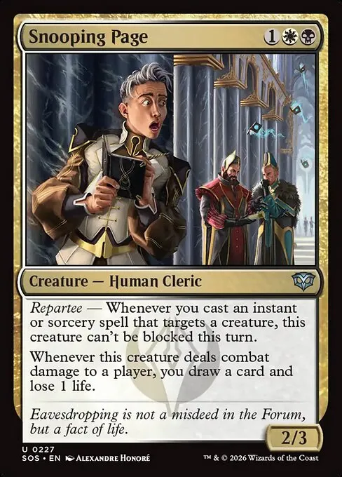Snooping Page - Foil
