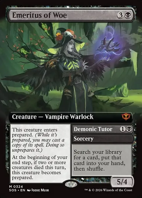 Emeritus of Woe // Demonic Tutor - Foil