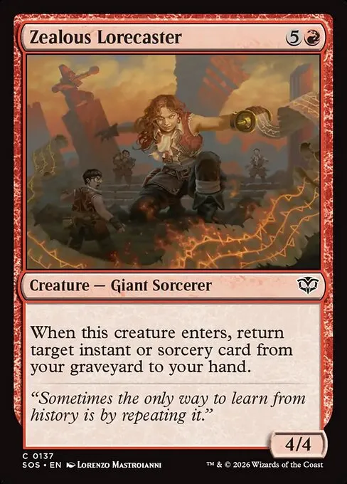Zealous Lorecaster - Foil
