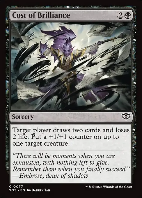 Cost of Brilliance - Foil
