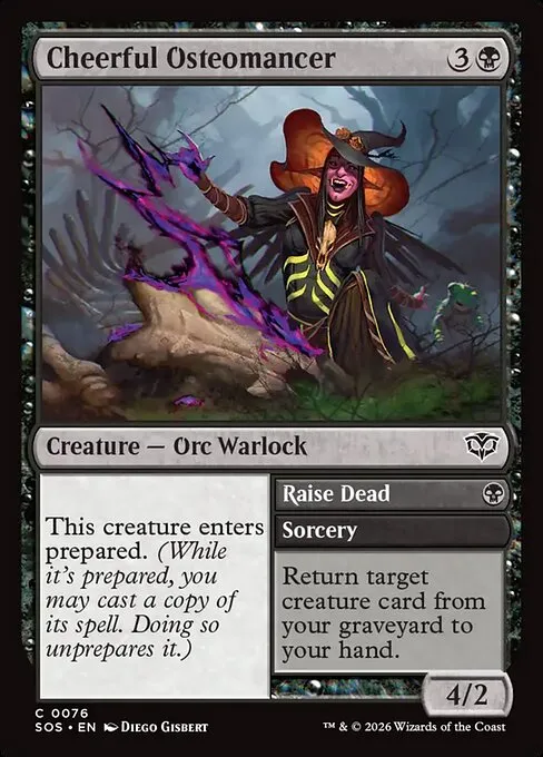 Cheerful Osteomancer // Raise Dead - Foil
