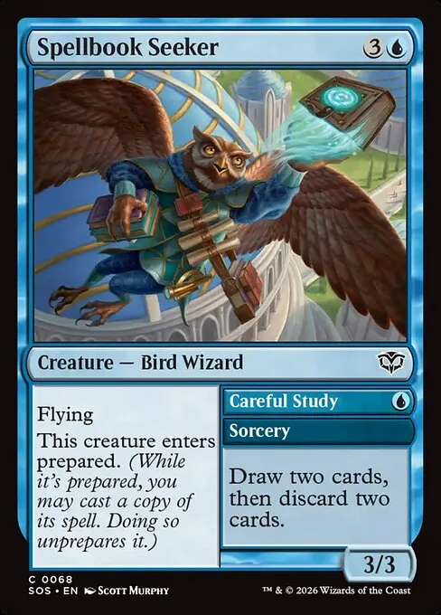 Spellbook Seeker // Careful Study - Foil