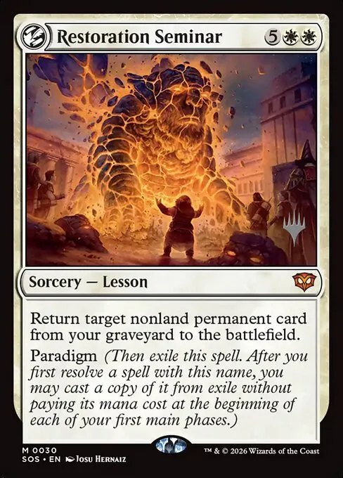Restoration Seminar - Foil