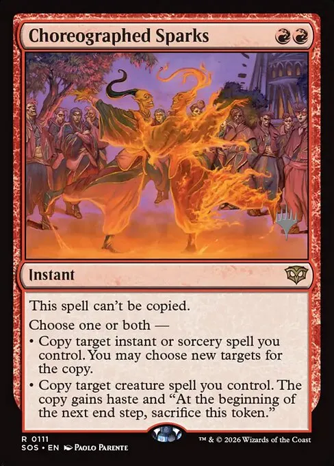 Choreographed Sparks - Foil