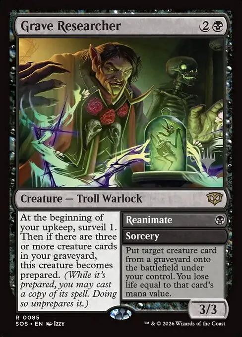 Grave Researcher // Reanimate - Foil