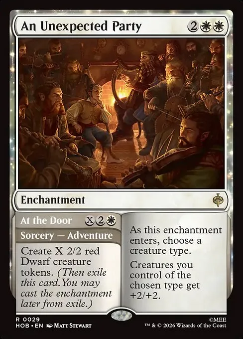 An Unexpected Party // At the Door - Foil