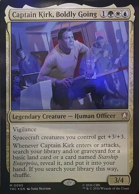 Captain Kirk, Boldly Going - Foil