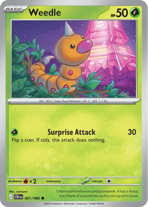 Weedle - Reverse Holo