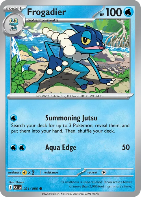 Frogadier - Reverse Holo
