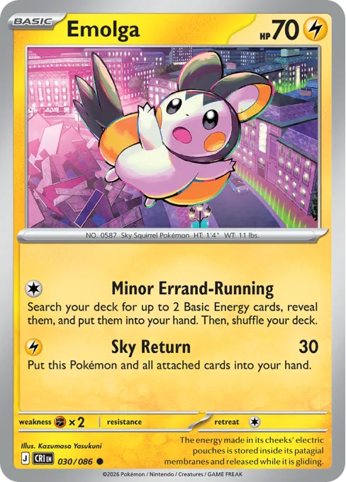 Emolga - Reverse Holo