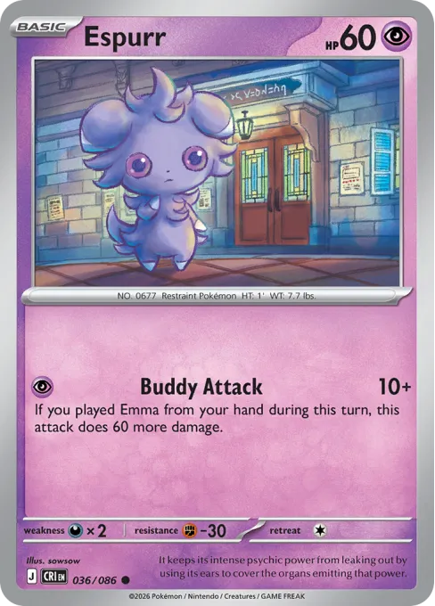 Espurr - Reverse Holo