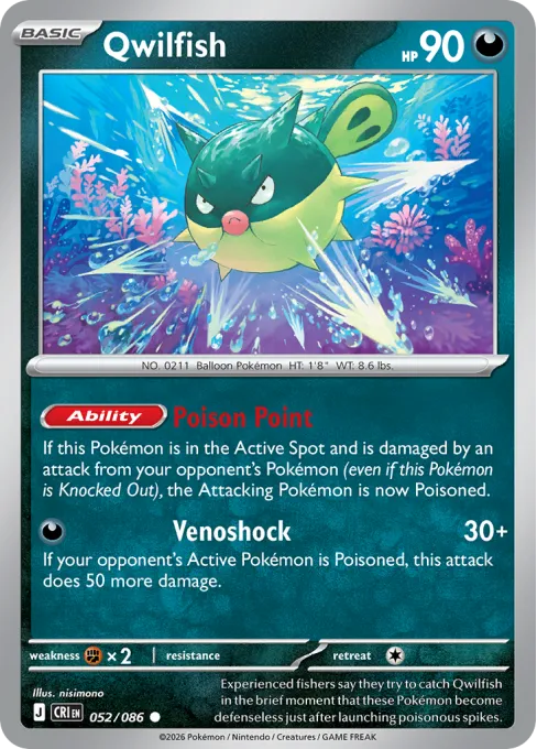 Qwilfish - Reverse Holo