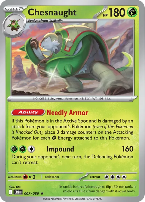 Chesnaught - Reverse Holo