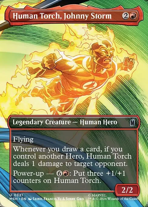 Human Torch, Johnny Storm - Foil