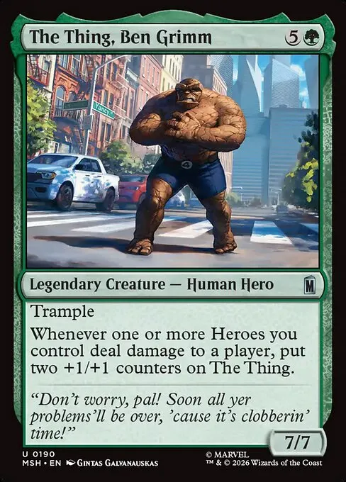 The Thing, Ben Grimm - Foil