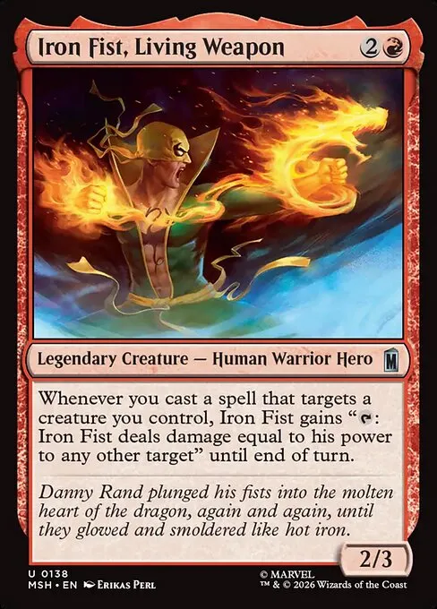 Iron Fist, Living Weapon - Foil